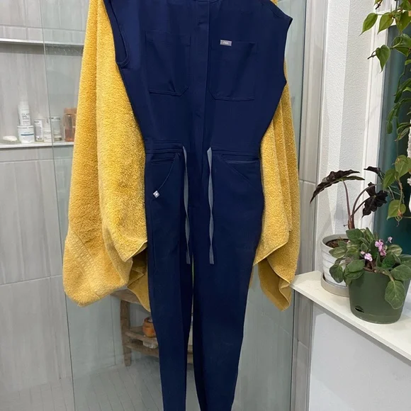 Figs Navy Scrub Jumpsuit - Picture 2 of 4